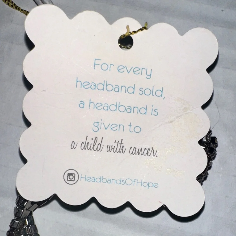Silver Rhinestone Headband - Headbands of Hope‎